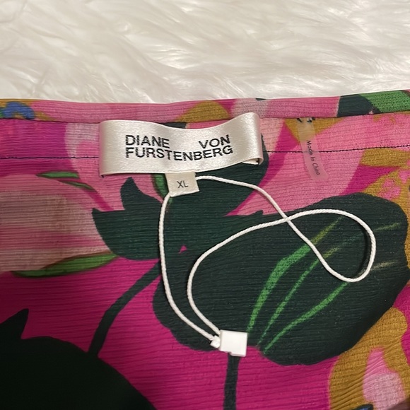 Diane Von Furstenberg Christy Ruched Floral Stretch-Mesh Skirt - Picture 7 of 10